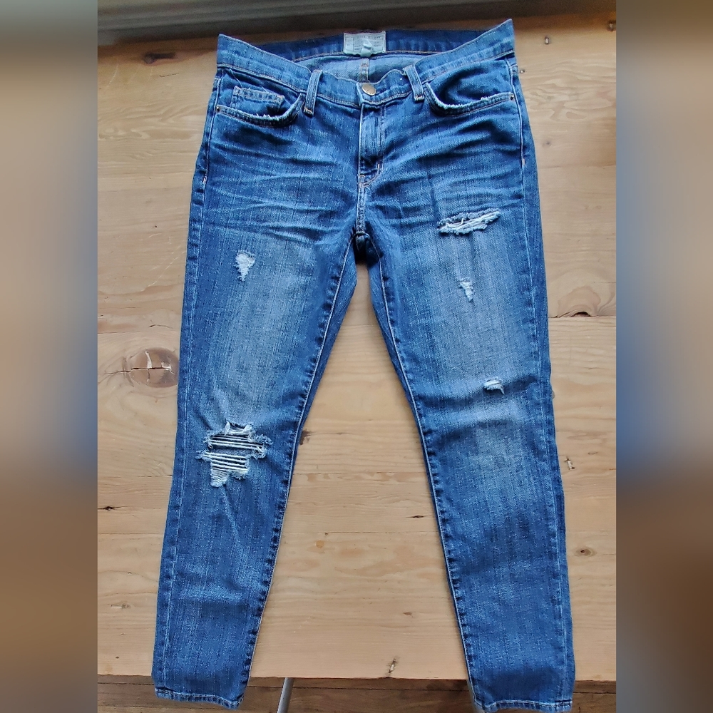 Current/Elliot Easy Stiletto jean size 27 distressed